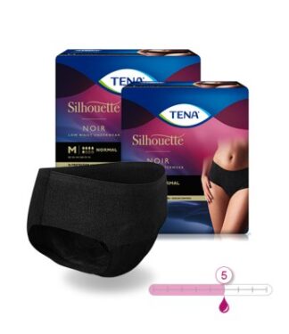 TENA Silhouette Plus Lady Pants Normal Black M Hüfte 75 bis 100 cm (1 Karton: 2x12 Stück)