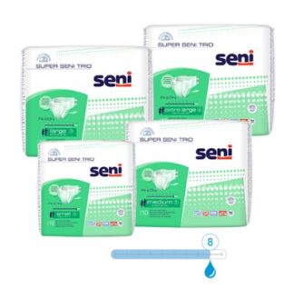 Inkontinenzhosen Super Seni Trio Extra Large, Hüfte 130 bis 170 cm (1 Karton: 6 x 10 Stück)