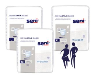 Inkontinenzslip Seni Active Basic Large Taillenumfang 100 bis 135 cm (1 Karton: 3 x 30 Stück)