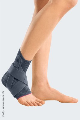 Sprunggelenkbandage Levamed active silber Gr. I rechts