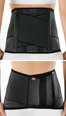 Kreuzbandage Lumbamed Active, schwarz Gr. 1
