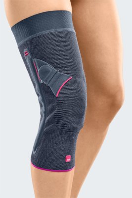 Kniebandage Genumedi PT, silber Gr. I rechts