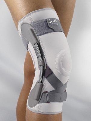 Kniebandage Push med grau-aubergine Gr. 2