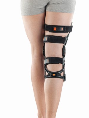 Knieorthese Pluspoint 4 schwarz Gr. S links
