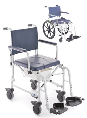 Dusch- und Toilettenrollstuhl INVACARE H263 LIMA mit Topf und Halter, 4 Lenkrollen 5