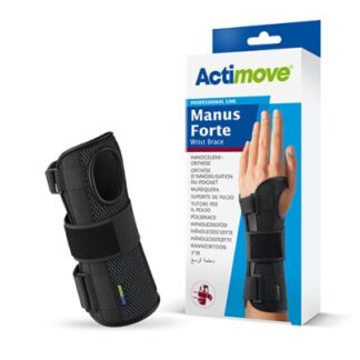 Handgelenkorthese Actimove Manus Forte, schwarz Gr. S/M links