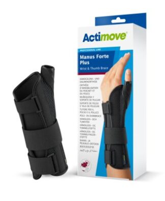 Handgelenkorthese Actimove Manus Forte Plus schwarz Gr. S/M rechts