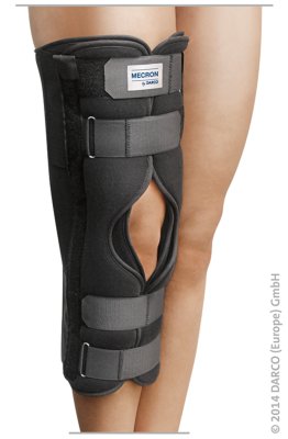 Knieschiene Mecron, gerade 50 cm schwarz Gr. M