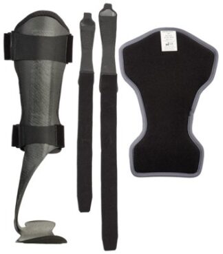 Knöchel-Fußorthese ToeOFF 2.0 mit Umlenkschlaufe, schwarz Gr. S links