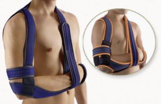 Bort OmoBasic Schulter-Arm-Adduktionsorthese nach Gilchrist, blau Gr. 2