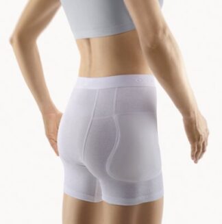 Bort Hüftschutzhose StabiloHip, weiß Ausf.: mit Protektoren Gr. S