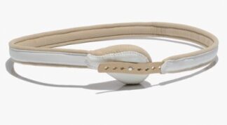 Bort Federbruchband HerniaFix, runde Pelotte, lange Feder, beige 100 cm rechts