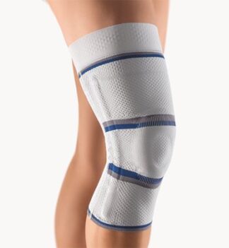 Bort Kniebandage StabiloGen Eco mit Haftband silber Gr. 6+