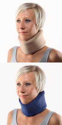 Bort Cervicalstütze StabiloNec Eco mit Verstärkungsspange Farbe: blau/schwarz Gr. 2