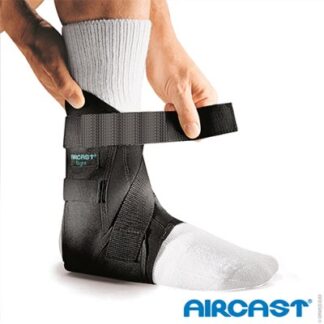 Sprunggelenkorthese AIRCAST Airgo schwarz Gr. XS links