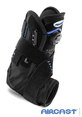 Sprunggelenk-Orthese AIRCAST Airgo Plus, schwarz Gr. L links