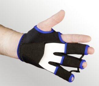 Nachtlagerungs-Schiene FixxGlove super plus, schwarz-blau-weiß Gr. M links