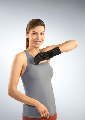 Handgelenkorthese Manu-Cast Organic D schwarz Gr. 2 links