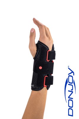 Handgelenkorthese DONJOY ManuForm schwarz-rot Gr. L rechts