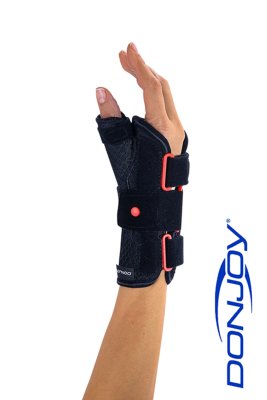 Handgelenkorthese DONJOY ManuForm+ schwarz-rot Gr. L rechts