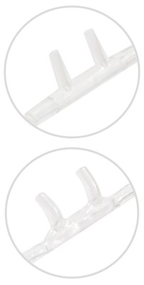 AEROpart O2-Brille 12-S m.2m Schlauch,gebogene Nasenstutzen